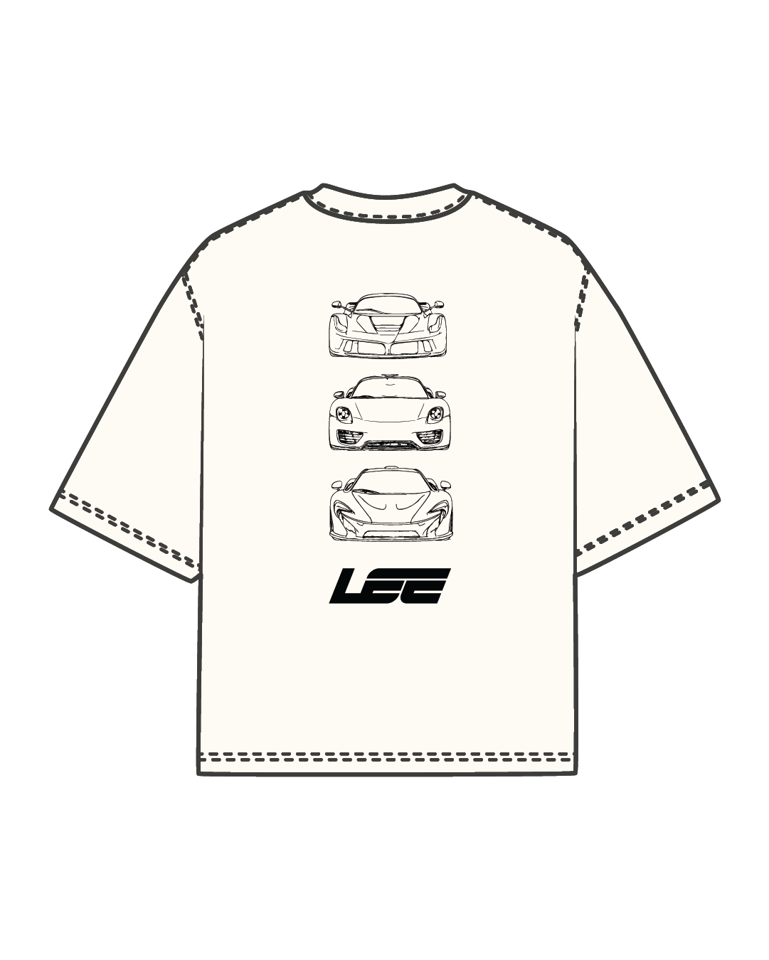 LEE TRINITY TEE OFF-WHITE